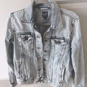 Classic Denim Jean Jacket - Light Wash - Size Medium - Women's - Gap